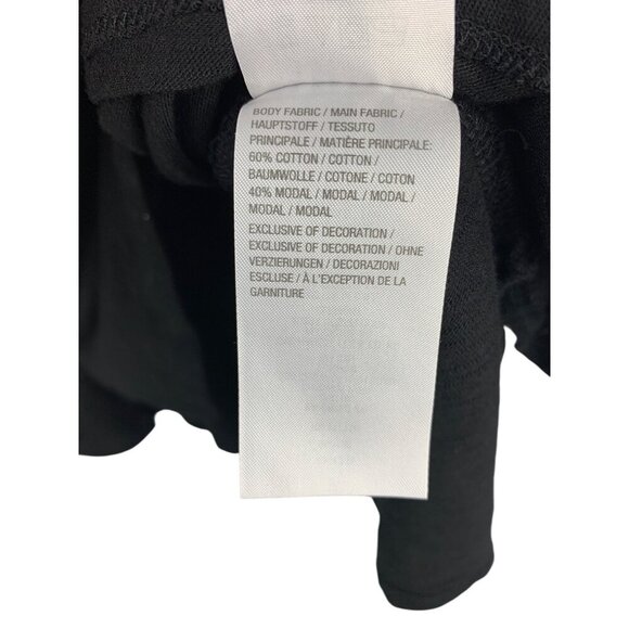 Belle By Kim Gravel Floral Embroidered V-Neck Black Top 1X - Picture 5 of 5